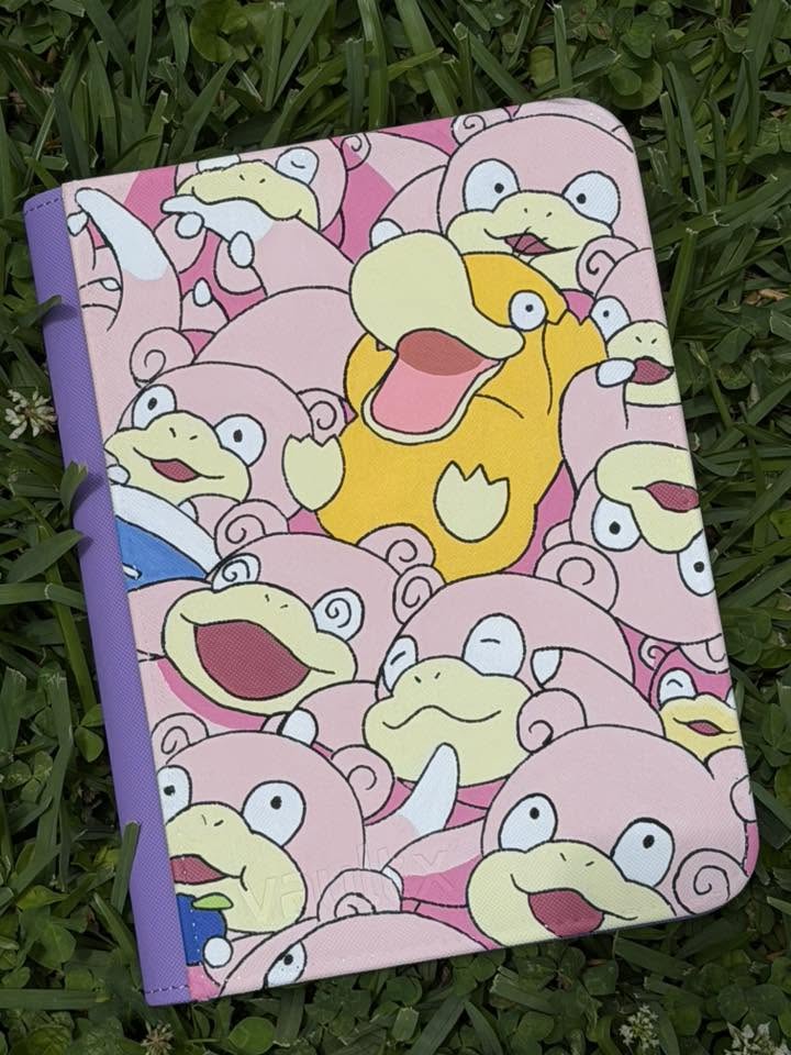 Daydream Duo Binder - hand-painted Soft Peach card binder cover