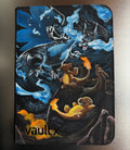 Flame Lizard Legacy Binder - hand-painted Midnight Blue card binder cover