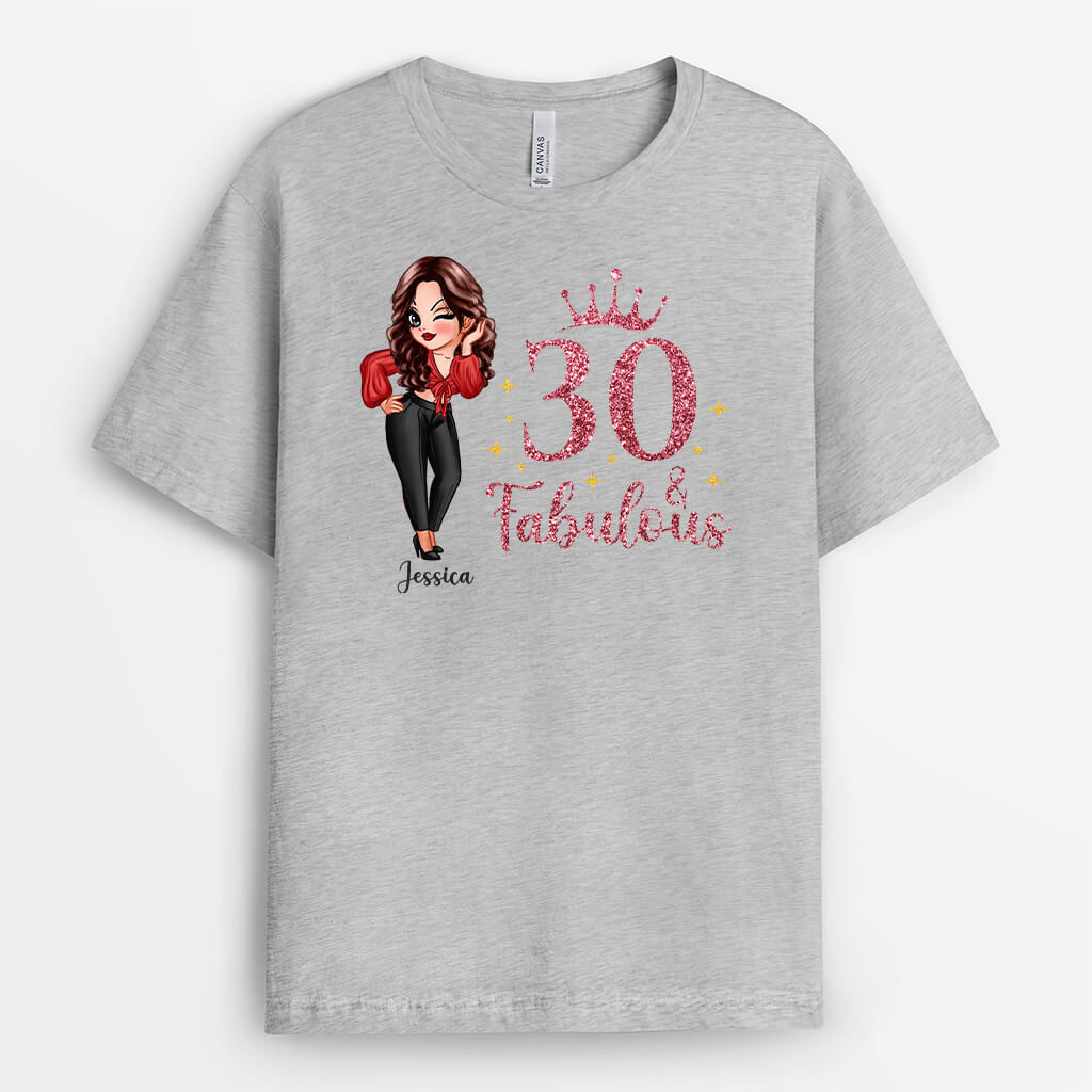 21 and Fabulous T-Shirt – Personalized Birthday Tee
