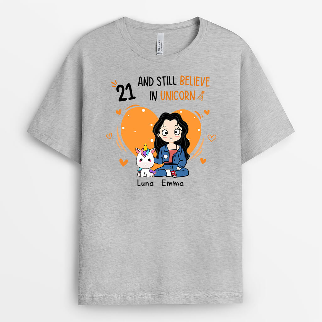 18 And Still Believe In Unicorn T-Shirt - Custom Birthday Clothing