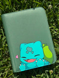 Seed Companion Binder - hand-painted Leaf Green card binder cover