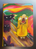 Screaming Duck Bridge Binder - hand-painted Sunset Multicolour card binder cover