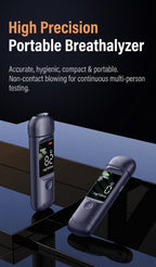 Rechargeable Breathalyzer, Alcohol Tester, Breathalyzer, Non-Contact Measurement
