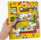 Hand-Painted Family Rat Cozy Room 4/9/12-Pocket Binder