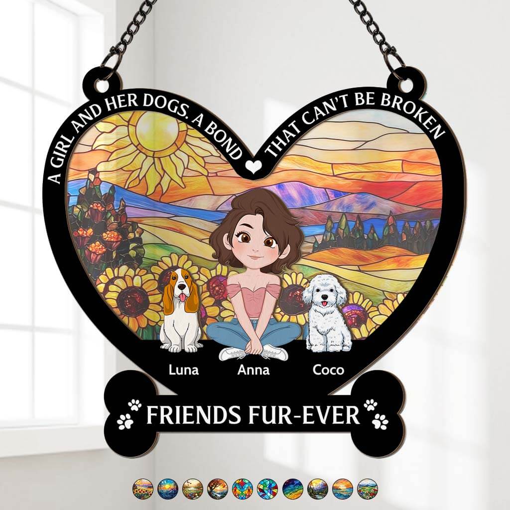 - Personalized Window Hanging Suncatcher Ornament - A Bond That Can't Be Broken