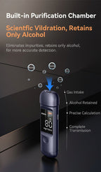 Rechargeable Breathalyzer, Alcohol Tester, Breathalyzer, Non-Contact Measurement
