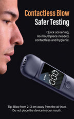 Rechargeable Breathalyzer, Alcohol Tester, Breathalyzer, Non-Contact Measurement