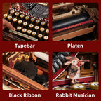 Mechanical Typewriter Wooden 3D Puzzles