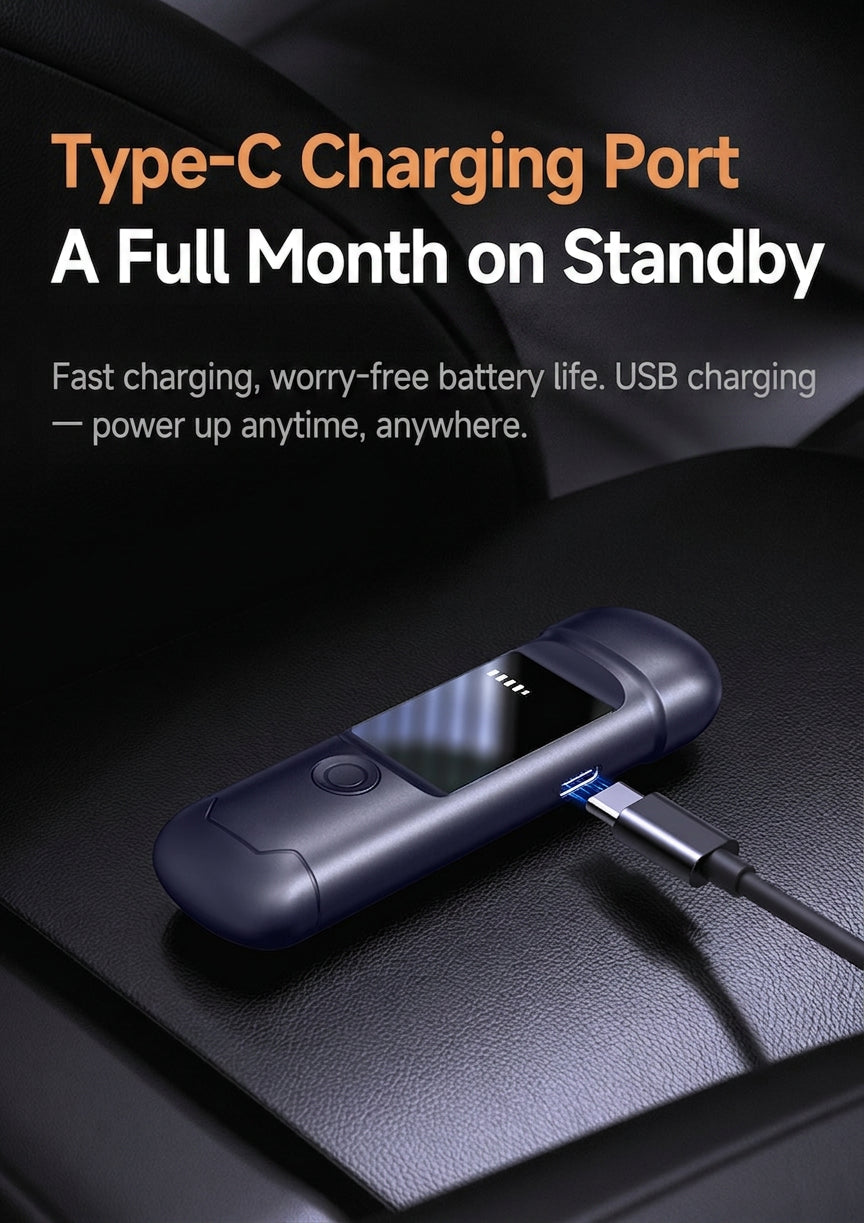 Rechargeable Breathalyzer, Alcohol Tester, Breathalyzer, Non-Contact Measurement