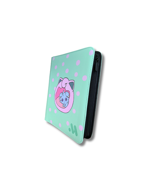 【100% Hand-Painted】4-Pocket Cat in Igloo Top Loader Binder