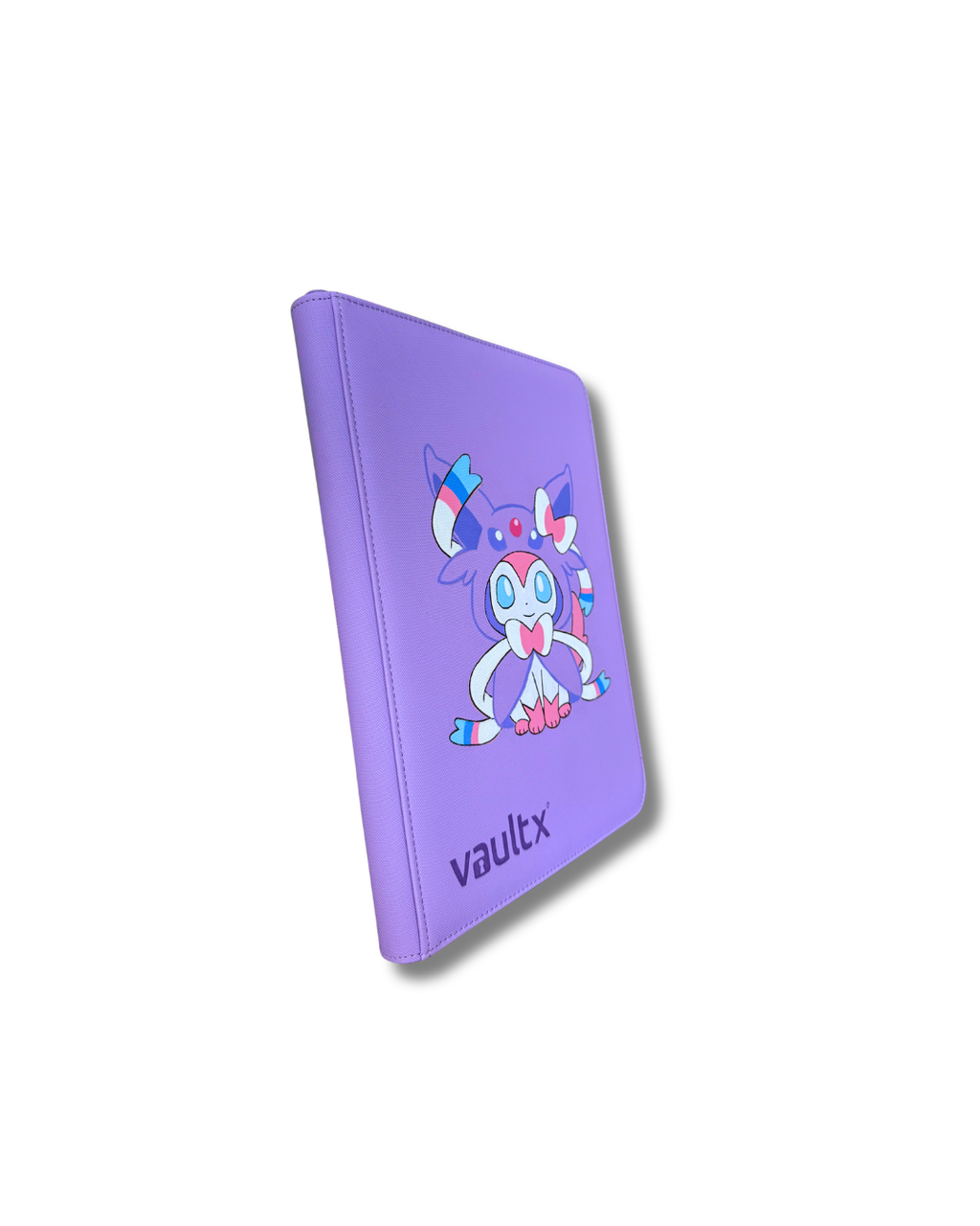 9-Pocket Purple Pink Cat Hoodie Binder