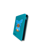 9-Pocket Teal Cat Hoodie Binder