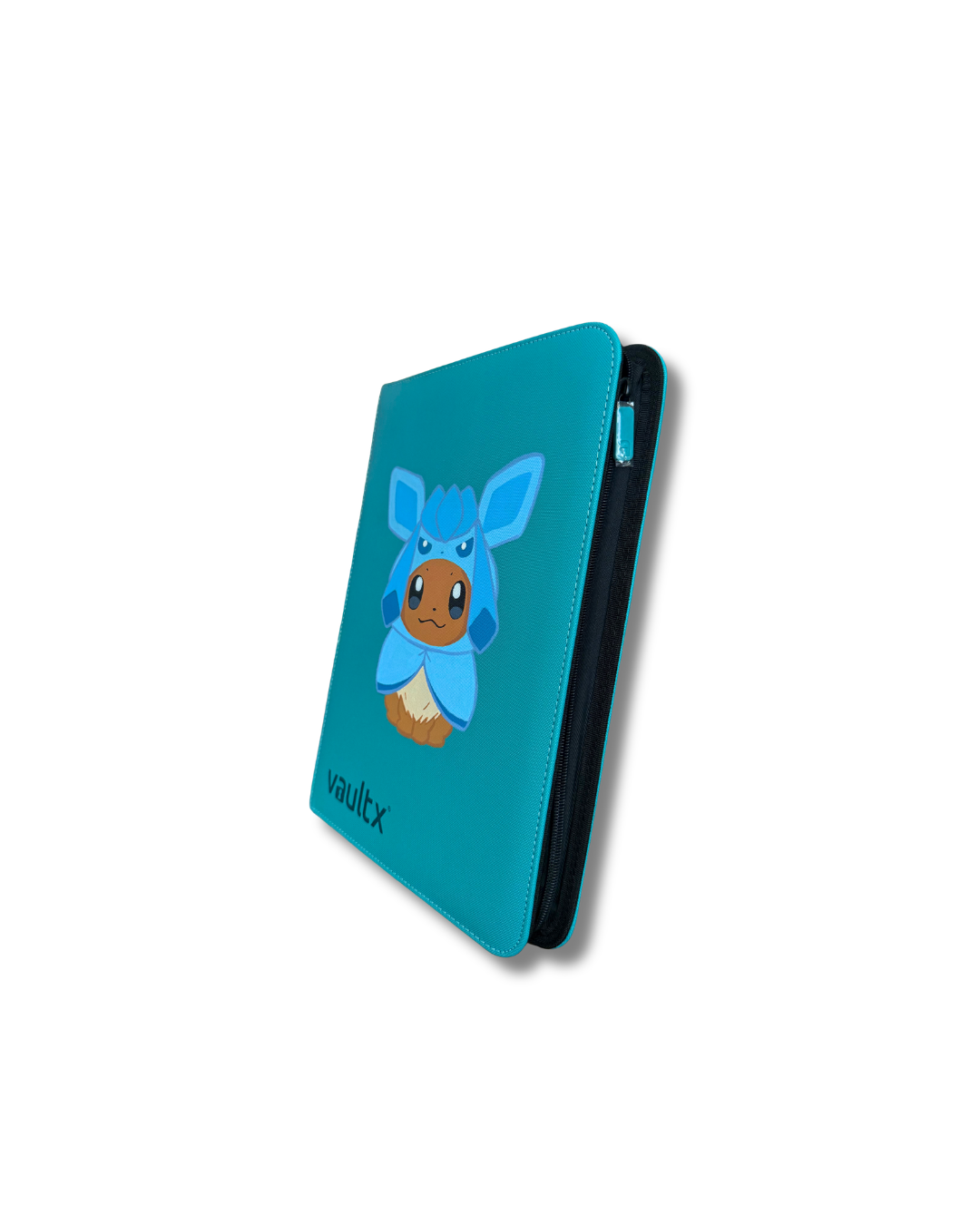 9-Pocket Teal Cat Hoodie Binder