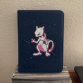 Engineered Psychic Starfield Binder - hand-painted Starry Navy card binder cover