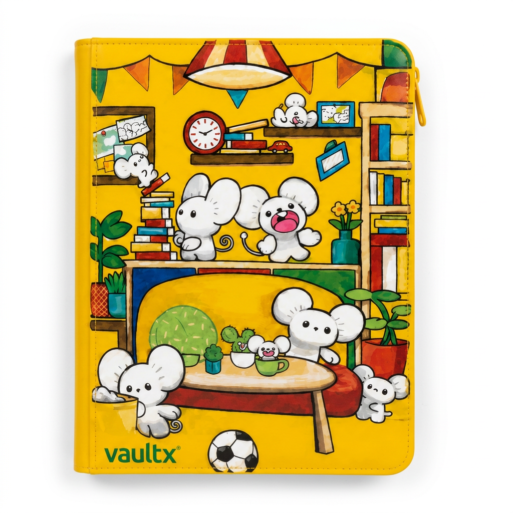 Hand-Painted Family Rat Cozy Room 4/9/12-Pocket Binder